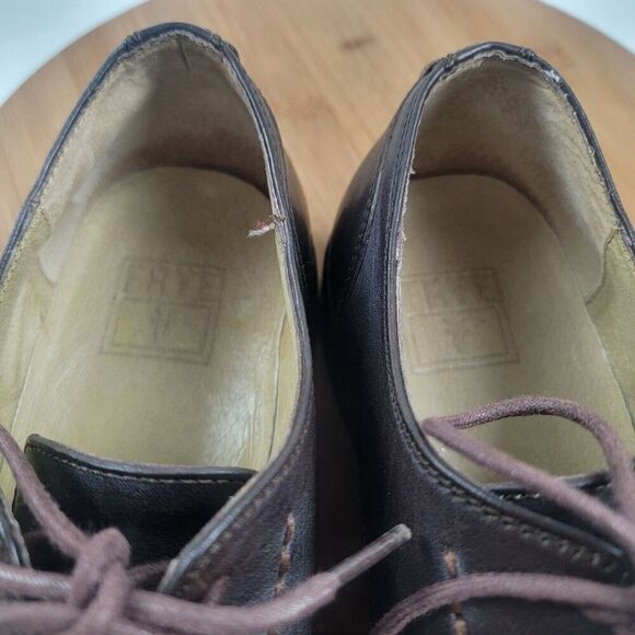 Frye Brown Leather Dress Shoes Cap Toe Oxford Derby Lace Up Men's Size 12 - Picture 15 of 16